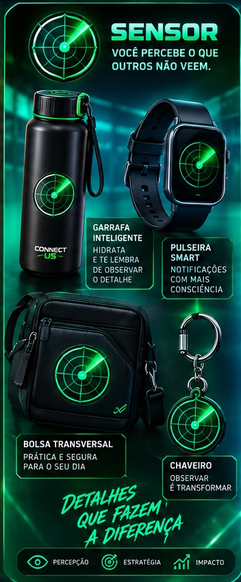 Foto da Kit Sensor — Você percebe o que outros não veem